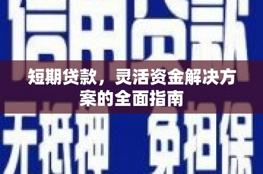 光明新区短期贷款，灵活资金解决方案的全面指南
