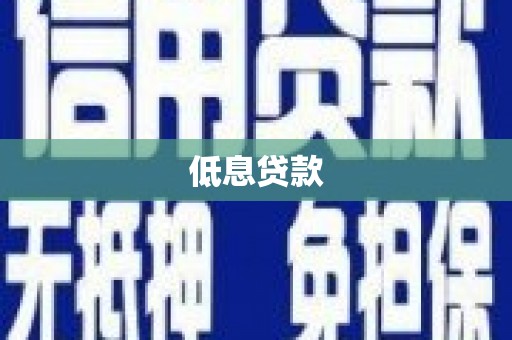 光明新区低息贷款