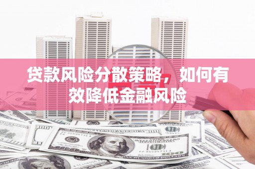 光明新区贷款风险分散策略，如何有效降低金融风险