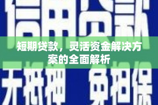 光明新区短期贷款，灵活资金解决方案的全面解析