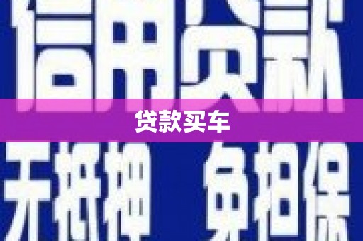 光明新区贷款买车