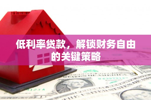 光明新区低利率贷款，解锁财务自由的关键策略