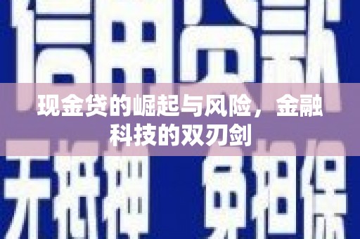 光明新区现金贷的崛起与风险，金融科技的双刃剑