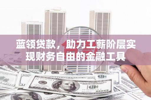 光明新区蓝领贷款，助力工薪阶层实现财务自由的金融工具