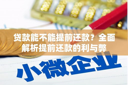 光明新区贷款能不能提前还款？全面解析提前还款的利与弊