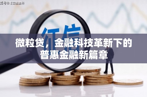 光明新区微粒贷，金融科技革新下的普惠金融新篇章
