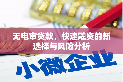 光明新区无电审贷款，快速融资的新选择与风险分析