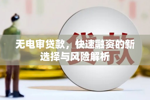 光明新区无电审贷款，快速融资的新选择与风险解析