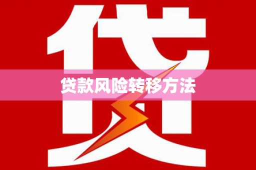 光明新区贷款风险转移方法