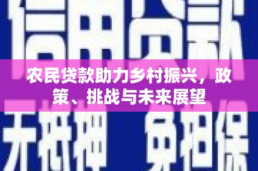 光明新区农民贷款助力乡村振兴，政策、挑战与未来展望