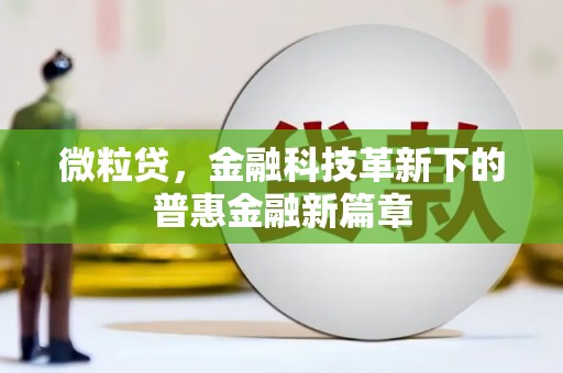 光明新区微粒贷，金融科技革新下的普惠金融新篇章
