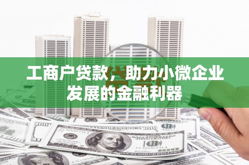 光明新区工商户贷款，助力小微企业发展的金融利器