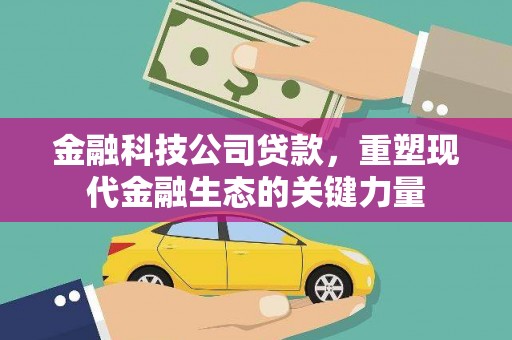 光明新区金融科技公司贷款，重塑现代金融生态的关键力量