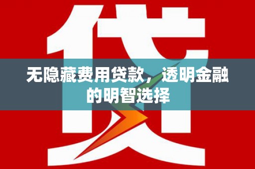 光明新区无隐藏费用贷款，透明金融的明智选择