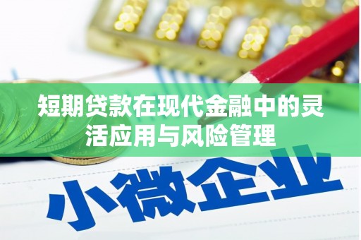 光明新区短期贷款在现代金融中的灵活应用与风险管理
