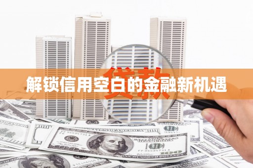 光明新区解锁信用空白的金融新机遇